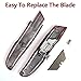 DIYSELF 2Pack Utility Knife Box Cutter Retractable Razor Blade Heavy Duty Box Cutters Exacto Knife PVC Pipe Cutter (Red)