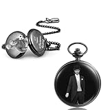 Reloj de Bolsillo Personalizado - Foto y Texto Personalizables, con Cadena Reloj de Bolsillo Vintage para Hombre Adecuado para Hombres Padre Hijo Padrinos de Boda (Foto Personalizada 1)