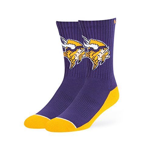OTS NFL Minnesota Vikings Men's Anthem Sport Sock, Team Color, Large