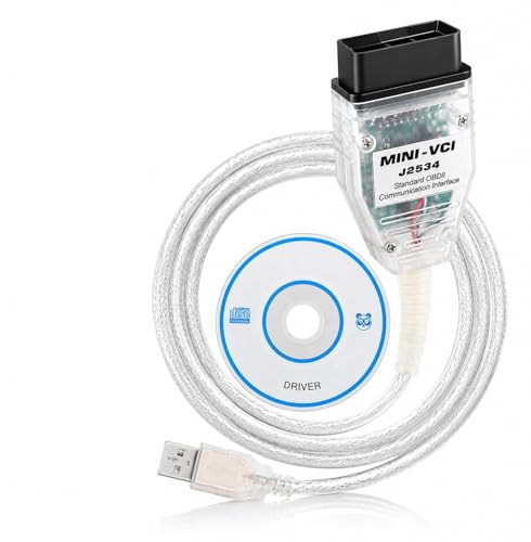 Mini VCI J2534 �P�[�u�� �g���^ TIS V18.00.008 OBD2 �P�[�u�� �R�l�N�^ �X�L���i�[ �A�_�v�^�[ �Ԑf�f�c�[���P�[�u�� TIS Techstream �v���O���~���O�f�f�P�[�u���ɓK�� USB�f�f�P�[�u�� Win XP WI