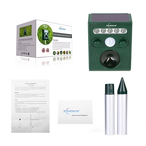 ZOVENCHI Solar Ultrasonic Animal Repeller Review Solar Panel America