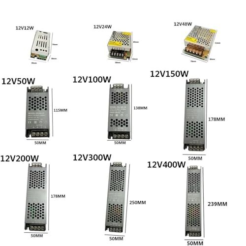 Transformateur LED 12V 100W driver AC180V-260V alimentation extra plat COB - 3