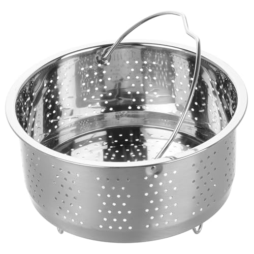 Cabilock Cesta de Vapor Inoxidable con Asa para Cocción de Arroz Rejilla para Cocinar Verduras Pescado y Utensilio Multifuncional para Cocinas
