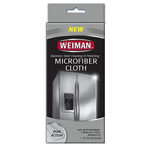 Weiman 1Ct Stainless Steel Microfiber Cloth 2-Pack