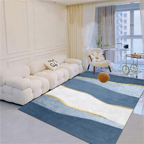 Tapis chambre garçon bleu design confortable pour espace de jeu - 2