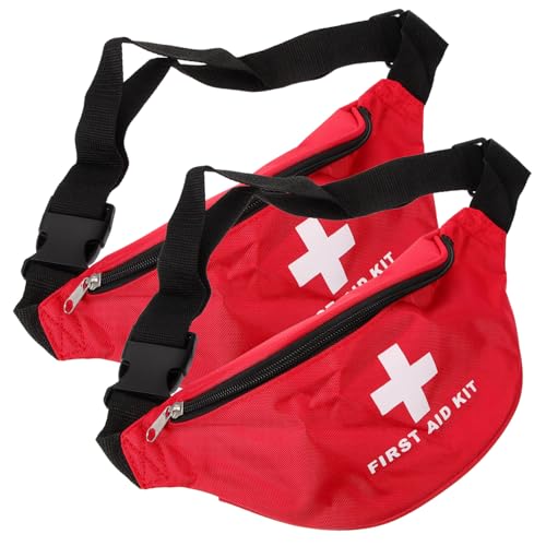 FOYTOKI First Aid Belt Bag Portable Medicine Bag Organizer Emergency Pouch for Travel School Outdoor