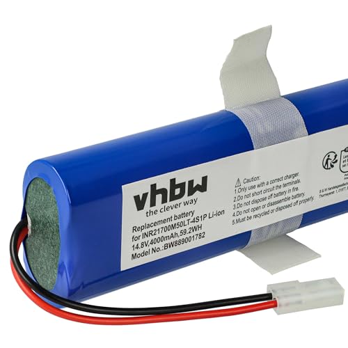 vhbw Akku kompatibel mit 360 S8+, S8 Plus, QH100005, Botslab S8 Plus Saugroboter (4000 mAh, 14,8 V, Li-Ion)