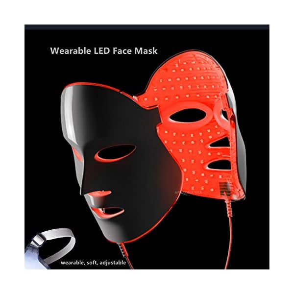 FDA-clearedAphrona-LED-Facial-Skin-Care-Mask-Blue-Red-Light-Treatment-Photon-Mask-white Aphrona FDA cleared LED Facial Skin Care Mask MOONLIGHT PRO 7 Color Treatment Photon Mask (White)