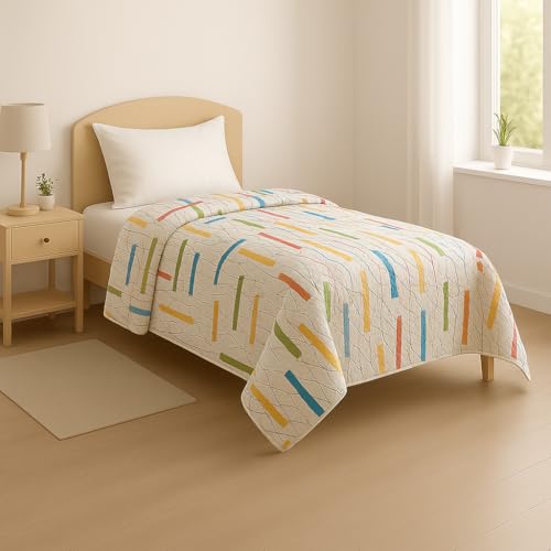 GX GARGIX Trapuntino Estivo Cameretta Double Face 3D, Singolo 160x240cm o Piazza e Mezza 230x240cm, Varie fantasie (Una piazza e mezzo, Trapuntino Pastello)