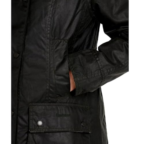 Barbour Women's Beadnell Waxed Jacket in Sage - Size 14, Perfect for Every Season! - Image 3