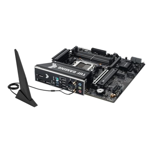 TUF Gaming B650EM-E WiFi AMD mATX Scheda Madre, 8+2+1 80A DrMOS Power Stages, DDR5, PCIe 5.0, Tre slot M.2, WiFi 6, Ethernet 2.5Gb, DisplayPort, HDMI™, USB-C posteriore 10Gbps e USB-C anteriore - Scheda madre - Immagine 5