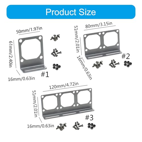Soporte de puente de 4 cm para ventilador, chasis de PC, tarjeta gráfica, CPU, placa base y disco duro, marco de acero galvanizado miniatura 3