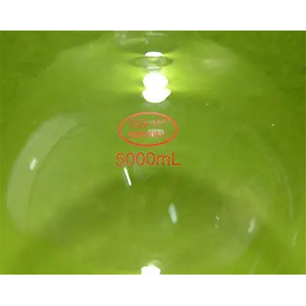 Pallone a fondo piatto da 5000 ml (5 l) con collo singolo, giunto 24/29, parete molto pesante Attrezzature da laboratorio