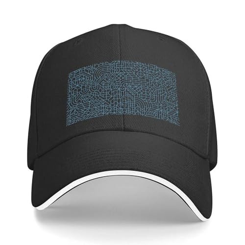 CTRLTSXUS Un Color Chaos Baseball Cap de Lujo Golf Trucker Chapa de Gorra Sombrero Hombre Femenino