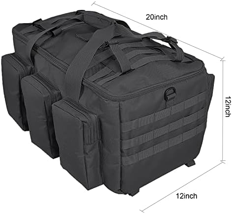 Military Duffel Bag for Men Travel Sports Gym Bag Backpack 50L Large Capacity Multi-Functional Assault Pack (Black) 3 Military Duffel Bag for Men Travel Sports Gym Bag Backpack 50L Large Capacity Multi-Functional Assault Pack (Black)