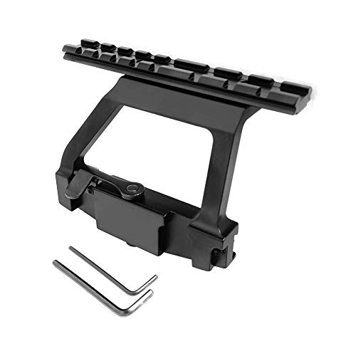 FIRECLUB Metal Scope Side Mount Tactical Heavy Duty Base for 20mm Weaver Scope