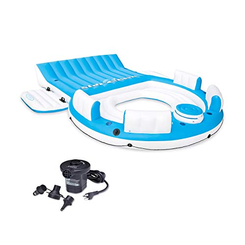 Intex Relaxation Island Raft AC Electric Air Pump | 56299CA + 66619E
