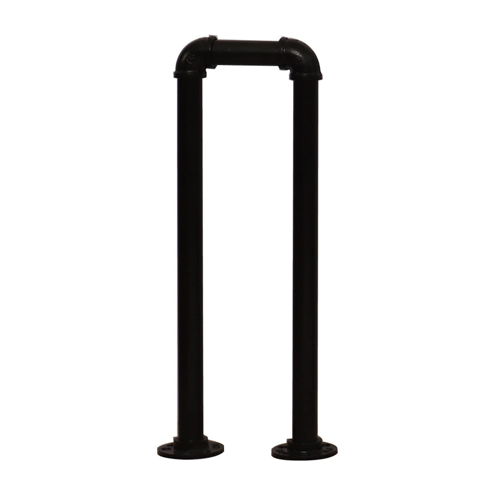 Staircase Handrails Galvanized Pipe, Hand Railings for Stairs Wrought Iron Guardrail Matte Black Handrail for Garden Loft Corridor Villa Hotel Indoor or Outdoor Support Posts ( Size : 85cm(2.8ft) )