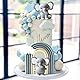 Elefanten Tortenfigur Sein ein Junge Kuchen Dekorationen Elefant Kuchen Topper Kugeln Dekoration für Baby Junge Geburtstag Party Geschlecht Reveal Baby Dusche Party Supplies