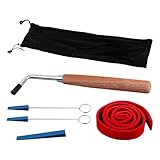 Abaodam Klavierstimmhammer Satz mit Holzgriff Klavier Dämpferstreifen und Stimmschlüssel aus Metall Professionelles Klavierstimmwerkzeug für Präzises Stimmen