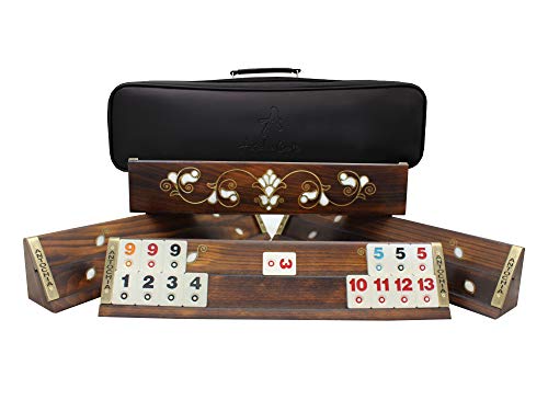 Antochia Crafts Rommé-Würfel, Brettspiel-Set aus Holz, handgefertigt Cover