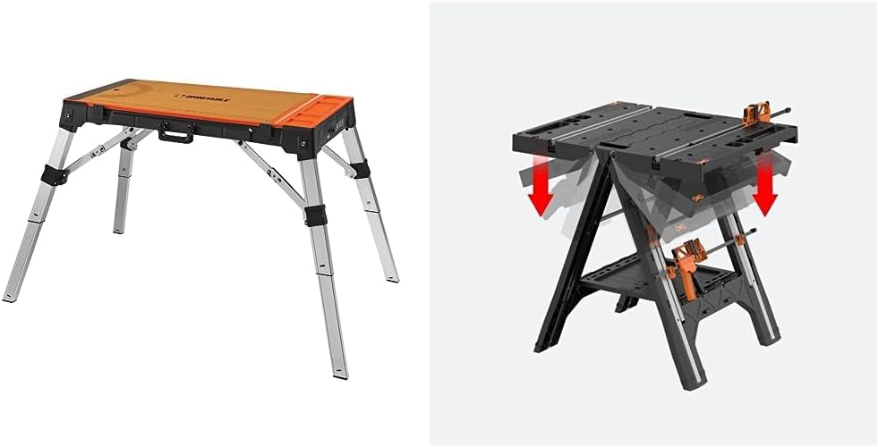 Disston 30146A OmniTable 4 in 1 Portable Workbench Work Table Dolly