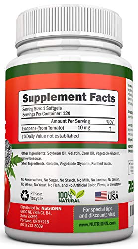 Nutrionn Pumpkin Seed Oil Softgels & Nutrionn Lycopene Capsules Combo - Targeted Support For Prostate & Urinary Health #TOP4