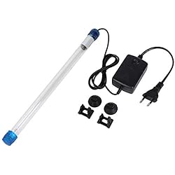 Rayos Uv Para Purificar Agua Acuario Esterilizador UV Luz Agua Lámpara limpia Sumergible Luz UV Algas Bacterias Matar Lámpara para limpiar Acuarios Pecera Piscinas de peces pecera(11W)