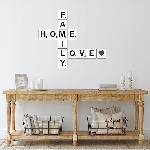 Rustic-Crossword-Farmhouse-Wall-Hanging-Modern-Large-Living-Room-Family-Signs-for-Home-Love-Country-Decor-Wood-5×5 Rustic Crossword Farmhouse Wall Hanging Modern Large Living Room Family Signs for Home Love Country Decor Wood 5×5