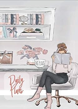 Paperback Daily Plans: 5”X7” Undated Daily Planner – Big Plans - Red Head (Fits B6 Traveler’s Notebook) Book