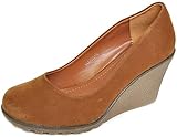 camel wedges with straps Vintage BASIC Pin Up Keilabsatz WEDGES Retro Schuhe Rockabilly Camelfarben