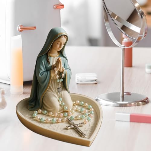 Support de chapelet Marie et porte-chapelet Jésus pour bureau à domicile - 3
