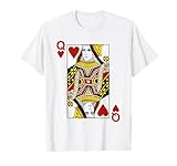 Queen of hearts Blackjack Cards Poker 21 Q Couple Matching T-Shirt