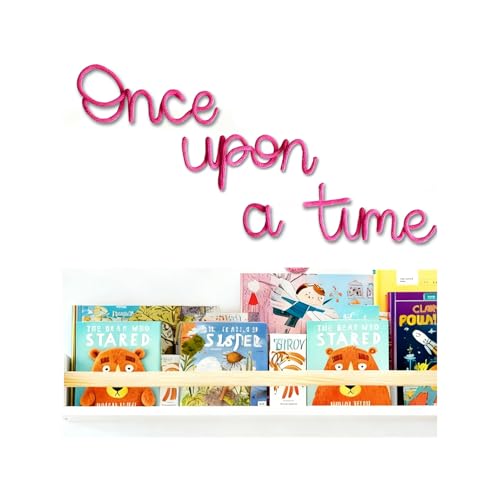 Handmade Storytime Wall Sign-Knitted Wire Storytime Sign Reading Corner Sign Decor story time wall sign wire Letters Book Corner Decor for Kids Room Nursery & Playroom (Rose)