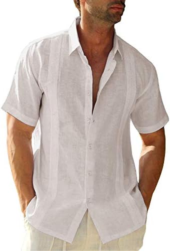 Runcati Mens Button Down Shirt Casual 