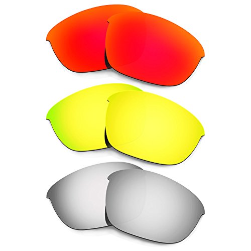 Lentes Half Jacket 2.0 para ciclismo y running bajo el sol con cristales rojos