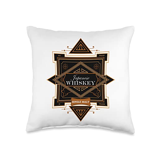 Japanese Whiskey Single Malt Liqueur Whisky Helps 100 Proof Throw Pillow