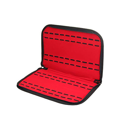 20 Schlitze Leder Schwarz Schmuckständer für Armband Halskette Uhren Tragbar Schmuck Aufbewahrungstasche mit Reißverschluss Reisen Schmuckbeutel für Herren Damen Schmuckaufbewahrung Uhrenbox Cover