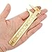 Brass Pocket Vernier Caliper, 2 Pcs Double Scale Vernier Calipers Brass Sliding Gauge Mini Vernier Caliper Metal Pocket Calipers Portable Sliding Measurement Tool for Measuring Jewelry Ring Bead Wire