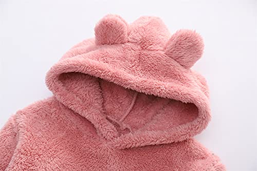 Toddler Boy Girl Sherpa Hoodies Warm Fleece Hooded Pullover Sweatshirt Long Sleeve Outwear Kids Fall Winter Outfit3