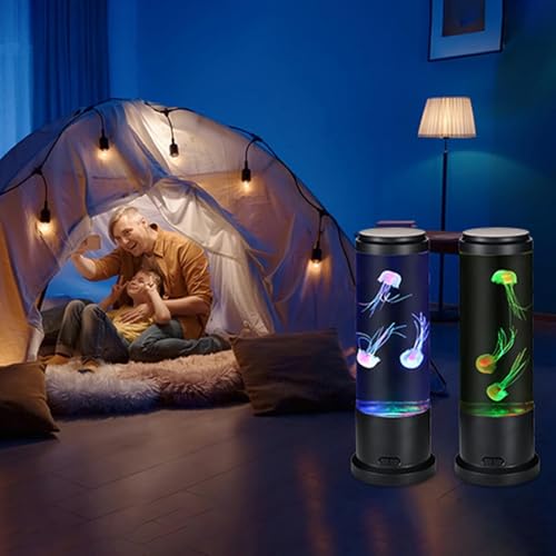Lámpara de medusa educativa para niños y luz de acuario nocturna para dormitorio 2