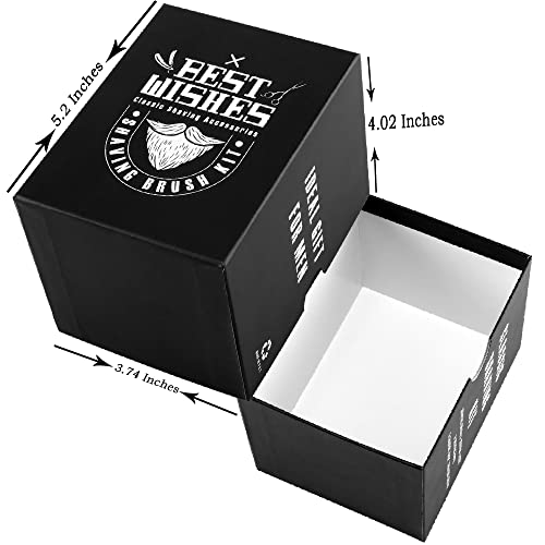 Wismee Men\'s Shaving Brush Set Boar Bristle Hair Shaving Brush, Stainless Steel Shaving Bowl & Stand, 3.5Oz Shaving Soap Wet Shaving Cleaning Tool Birthday Father Day Gifts for Him Men - Thumbnail 7