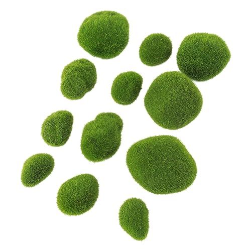 GARIOUANS 12 Piezas Conjunto de Piedras Simulación Decorativo Realista para Acuarios y Terrarios de Accesorios Artesanales para Jardinería Artificial