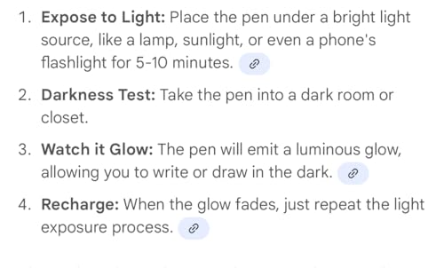 Image of XO Glow in the Dark ball Pens, Pack of 10, blue black red mix