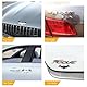 JOZMMZEOOA Auto Aufkleber 2 Stück Fledermaus Aufkleber Auto Metall Motorrad 3D Sticker Autoaufkleber Tuning Multifunktional,für Motorrad PC Laptop Zubehö (Silber)