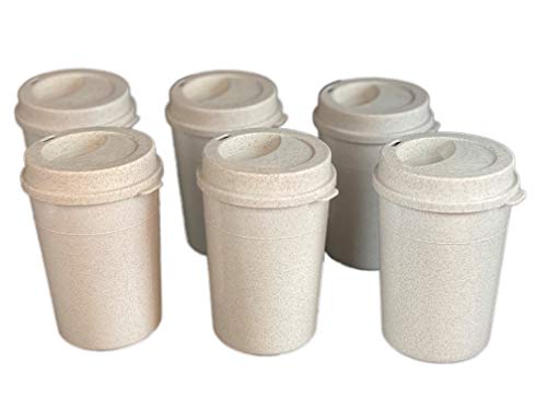 Panda Sip Reusable Coffee Cups with Lids – Pack of 6 – 12 oz Tea/Coffee Travel Mugs Made of Rice Husks, Insulated, BPA Free, Sustainable, Hot & Cold Drinks, Dishwasher & Microwave Safe Panda Sip Reusable Coffee Cups with Lids – Pack of 6 – 12 oz Tea/Coffee Travel Mugs Made of Rice Husks, Insulated, BPA Free, Sustainable, Hot & Cold Drinks, Dishwasher & Microwave Safe
