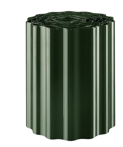 EXCOLO Rasenkante 9m x 30cm grün – Beeteinfassung, Raseneinfassung, Rasenbegrenzung, Beetumrandung, Gartenbegrenzung, wetterfeste PET-Folie, Wellenform, Made in Germany, Krötenzaun