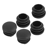 Material: plástico. N/A Redonda de plástico obturación Tapón de extremo tubo inserción 22 mm de diámetro 5 unidades
