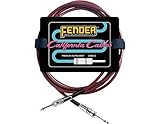 Fender 10 Ft. California Clear Cable, Candy Apple Red