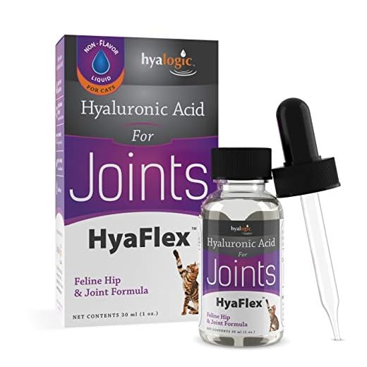 Hyalogic HyaFlex Hyaluronic Acid for Cats – Premium Cat Products for Joint, Skin, Eye, and Coat Maintenance – Natural Cat Joint Supplement (30ml)